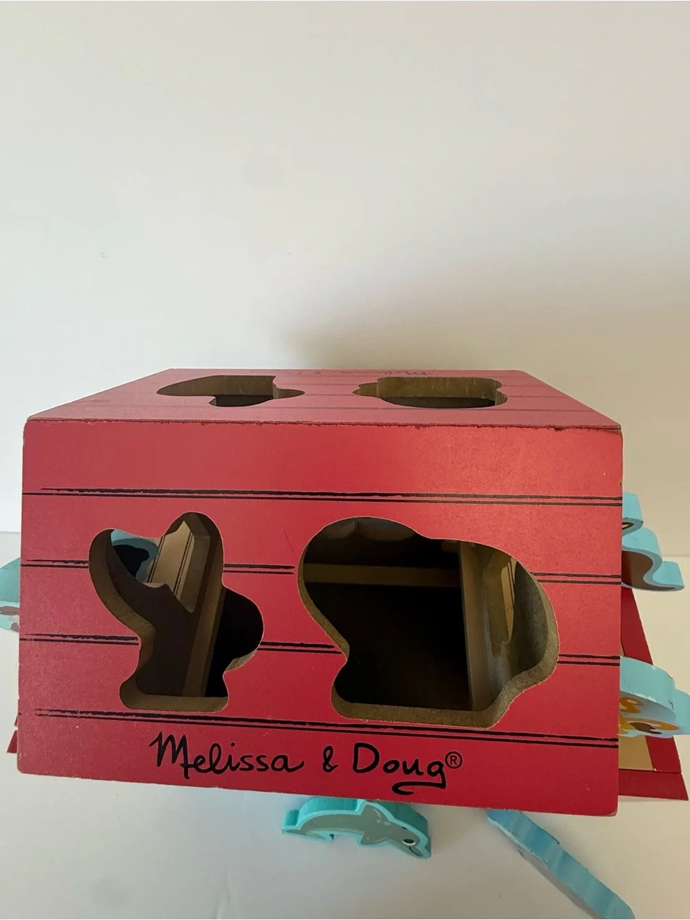 Melissa & Doug Noah's Ark Shape Sorter Wooden Play Set with Figures & Animals